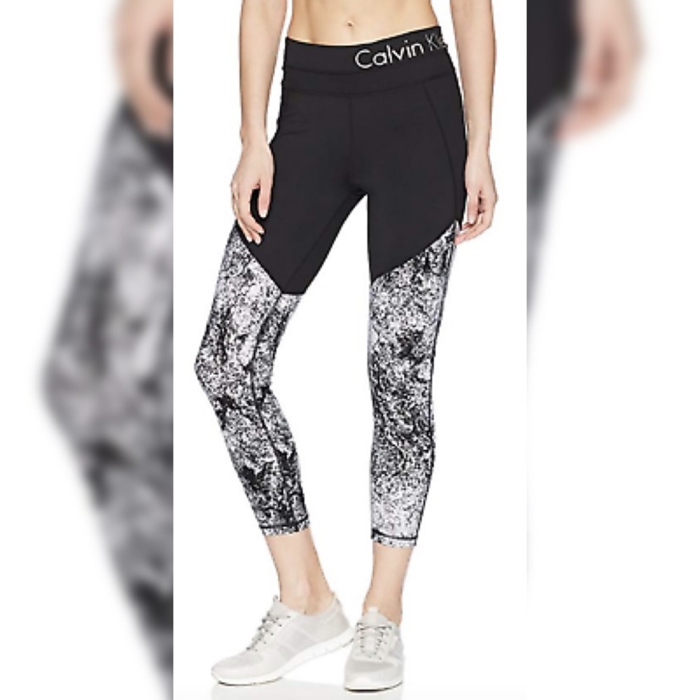 Calvin Klein Women's Diamond Dust Print Midrise Fitness Tight